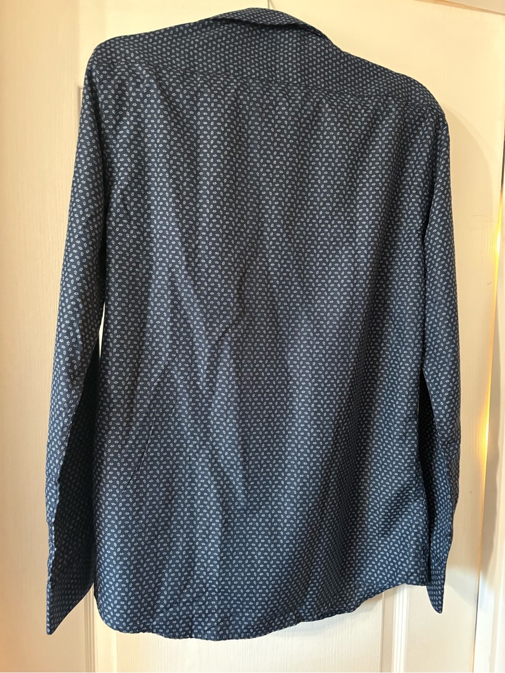 Nine West Slim Fit Men’s Dress Shirt Blue Pattern NWOT - Picture 2 of 4